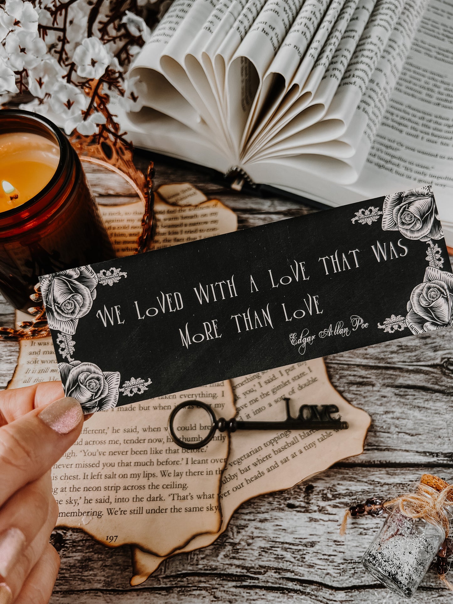 Edgar Allan Poe Quote Bookmark